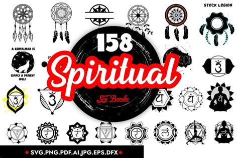 Download Free 158 SPIRITUAL SVG Bundle For Cricut