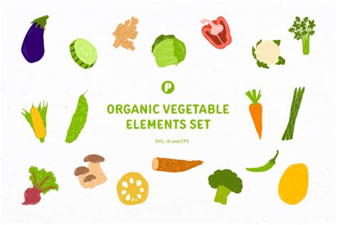 Download Free 17 vegetable elements Commercial Use