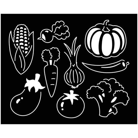 Download Free 17 vegetable elements Creativefabrica DXF Files