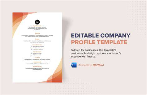 Free 18+ Simple Company Profile Templates In Doc with regard to How To Write Business Profile