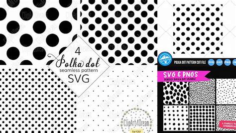 Download Free 18 Polka Dot Patterns Files For Crafts