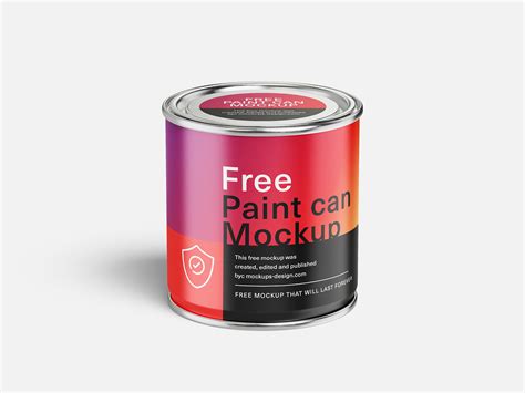 Download Free 1L Paint Can Mockup PSD Generator PSD Files