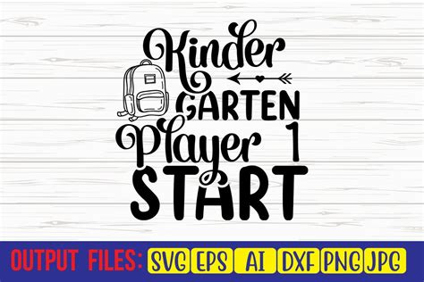 Download Free 1st Grade Player 1 Start SVG Cut File Files DXF Files