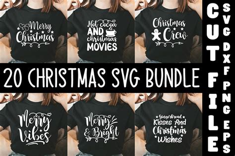 Download Free 20 Christmas SVG Bundle Cut Files