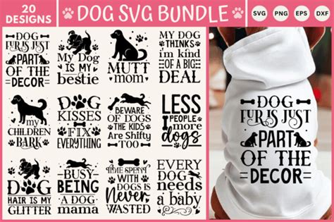 Download Free 20 Dog Quotes SVG Bundle Files For Crafts