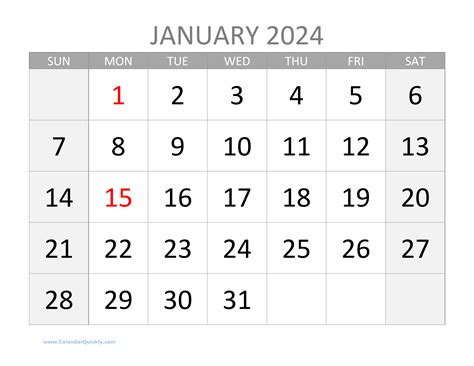 2024 Calendar (Portrait Orientation)