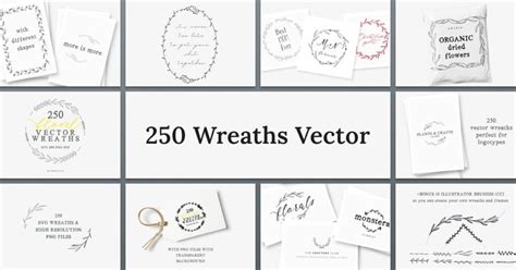 Download Free 250 Wreaths Vector MEGAPack DXF Files