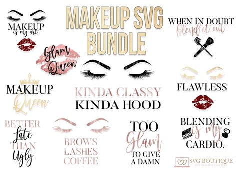 Download Free 27 Makeup SVG Bundle Files DXF Files
