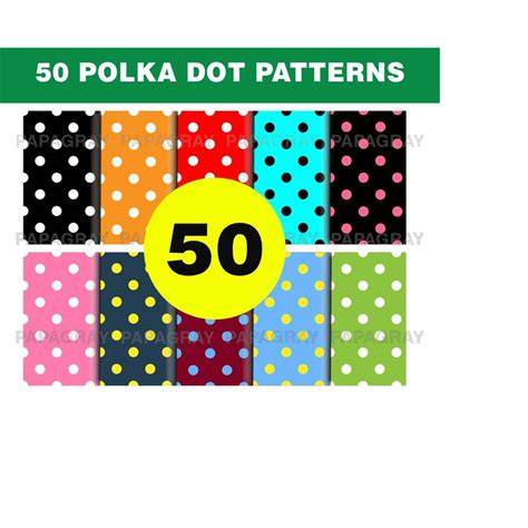 Download Free 30 Polka Dot Patterns - Digital Paper Pack Files DXF Files