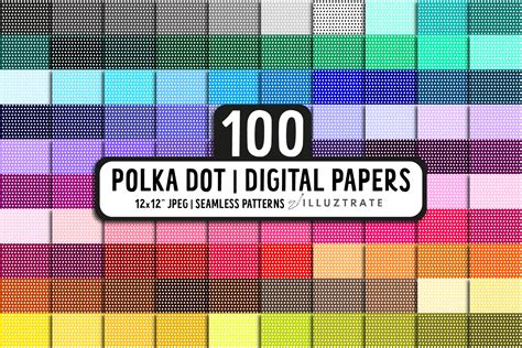 Download Free 30 Polka Dot Patterns - Digital Paper Pack for Cricut Machine