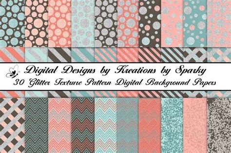 Download Free 30 patterned/textured glitter digital background papers Printable