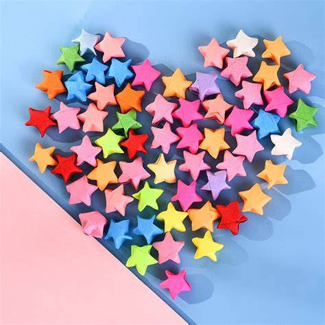 Download Free 35 Star Papers Multi Color For Crafts