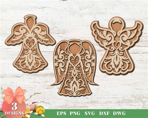Download Free 3D Angels SVG Bundle Files for Cricut