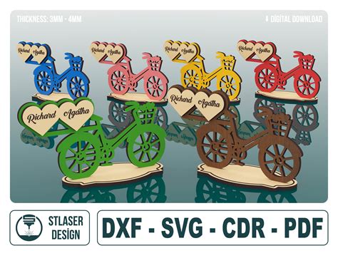 Download Free 3D Bicycle SVG Files For Crafts