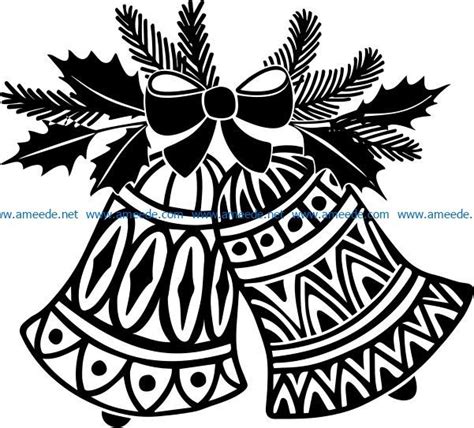Download Free 3D Christmas bells Commercial Use DXF Files