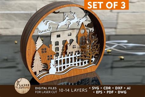 Download Free 3D Christmas bundle Cut Files