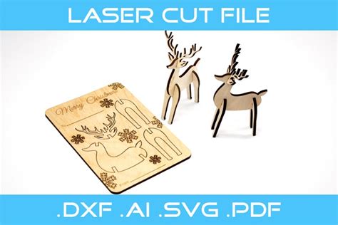 Download Free 3D Christmas deer Cut Files