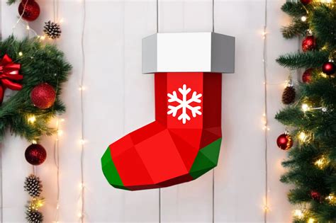 Download Free 3D Christmas socks Commercial Use