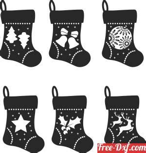 Download Free 3D Christmas socks Files DXF Files