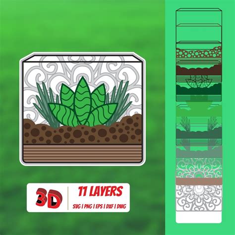 Download Free 3D Florarium2 SVG Files DXF Files