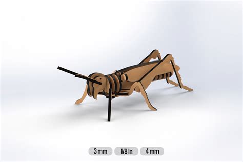 Download Free 3D Grasshopper SVG For Crafts