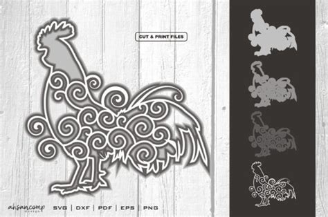 Download Free 3D Layered Chicken Cut File Vector Files Free PSD Mockups