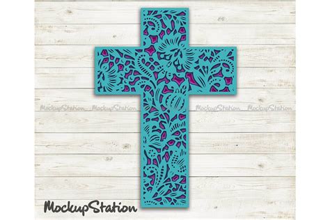 Download Free 3D Layered Cross Mandala SVG, Christian Multi Layer DXF Cut File Files For Crafts