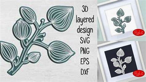 Download Free 3D Layered Spring buds Cut Files
