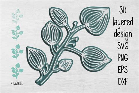 Download Free 3D Layered Spring buds DXF Files