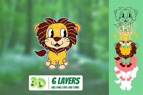Download Free 3D Lionet SVG Files