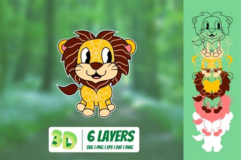 Download Free 3D Lionet SVG Files For Crafts