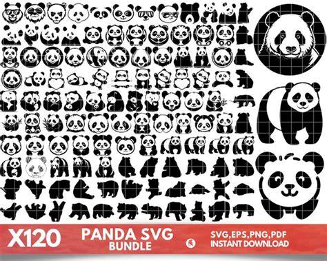 Download Free 3D Panda SVG Cut Files