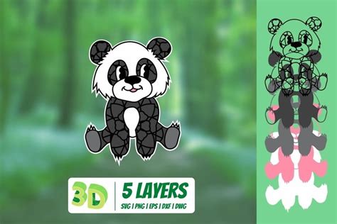 Download Free 3D Panda SVG Cut Images