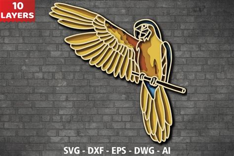Download Free 3D Parrot SVG Files Free PSD Mockups