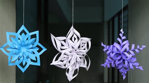 Download Free 3D Snowflake For Crafts