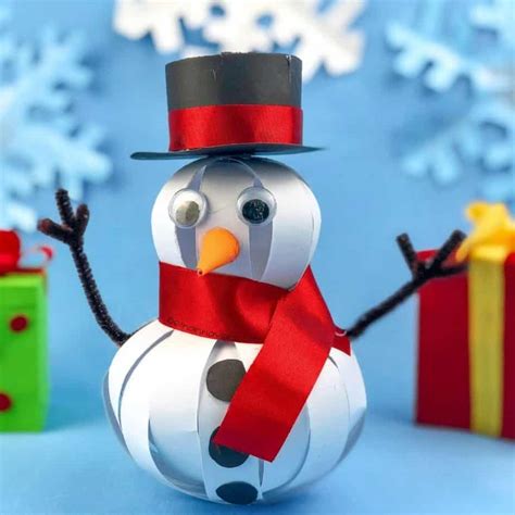 Download Free 3D Snowman For Crafts