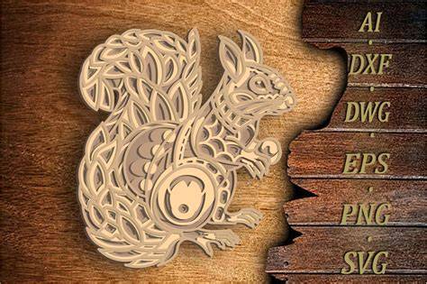 Download Free 3D Squirrel SVG Files