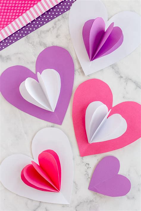 Download Free 3D Valentines Heart Crafts
