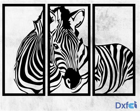 Download Free 3D Zebra SVG DXF Files