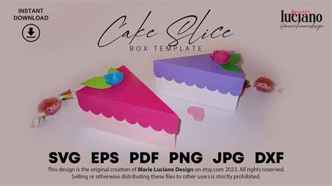 Indulge in Mouth-Watering Cake Designs with our Free 3D Cake Slice Template - Baked to Perfection!