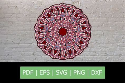 Download Free 3d Layered Mandala - Multilayered Mandala Cut File Commercial Use DXF Files