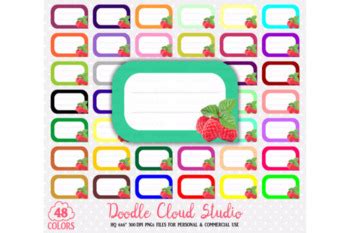 Download Free 48 Colorful Raspberry Labels Clipart Fruit Raspberries LabelsStickers Silhouette For Crafts