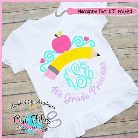 Download Free 4th Grade Princess Cut File For Crafts