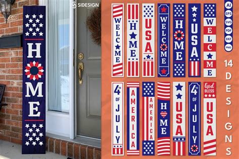 Download Free 4th Of July Porch Signs Bundle Files DXF Files