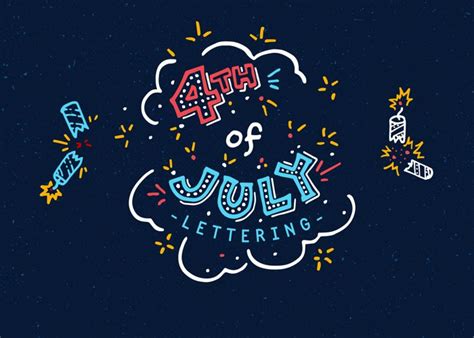 Download Free 4th of July Americana Lettering Pack Files