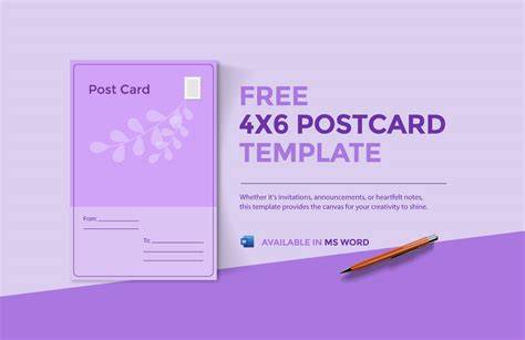 Free 4X6 Template Word – Free Editable Template & Examples - DID YOU KNOW!