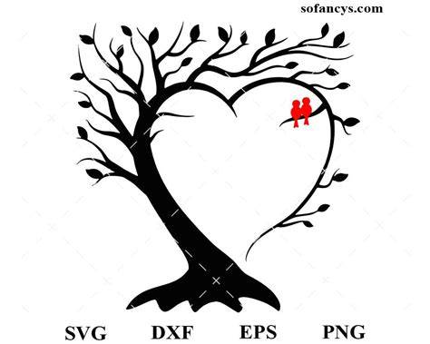 Download Free 5 Name Heart Tree - SVG DXF PNG PDF JPG DXF Files