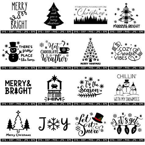 Download Free 50 Christmas SVG Bundle Quotes   Extras Files For Crafts