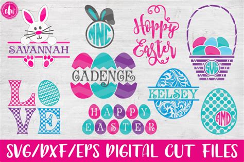 Download Free 50 Easter Quotes Bundle DXF Files