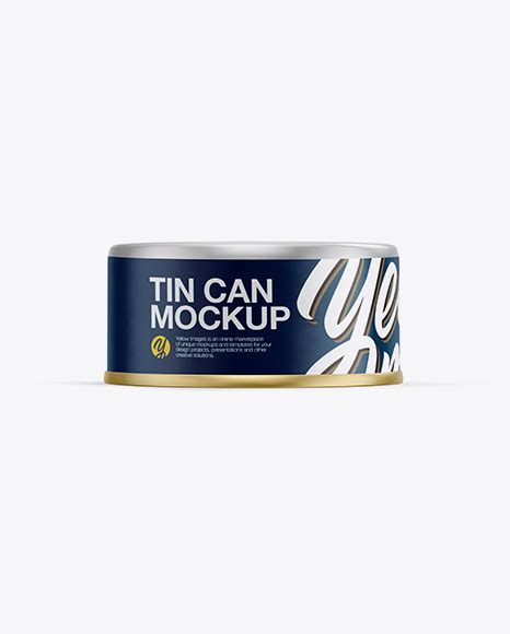 Download Free 5oz Can Mockup - Front & Top Views PSD for Branding